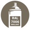 Bombe de peinture RAL 7006 Gris beige brillant, spray professionnel gloss pour métal, bois, plastique et usage industriel. Bombe de peinture RAL 7006 Gris beige brillant, spray professionnel gloss pour métal, bois, plastique et usage industriel.