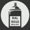 Bombe de peinture RAL 9010 Pur blanc brillant, spray professionnel gloss pour métal, bois, plastique et usage industriel. Bombe de peinture RAL 9010 Pur blanc brillant, spray professionnel gloss pour métal, bois, plastique et usage industriel.