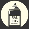 Bombe de peinture RAL 9012 Blanc salle blanche Brillant, spray gloss pour métal, bois, plastique et usage industriel.