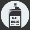 Bombe de peinture RAL 9016 Blanc trafic brillant, spray professionnel gloss pour métal, bois, plastique et usage industriel. Bombe de peinture RAL 9016 Blanc trafic brillant, spray professionnel gloss pour métal, bois, plastique et usage industriel.