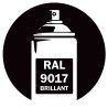 Bombe de peinture RAL 9017 Noir signalisation Brillant, spray gloss pour métal, bois, plastique et usage industriel. Bombe de peinture RAL 9017 Noir signalisation Brillant, spray gloss pour métal, bois, plastique et usage industriel.