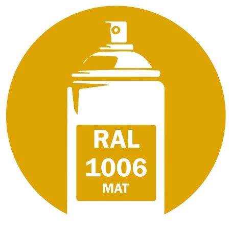 Bombe de peinture RAL 1006 Jaune maïs mat 400ml