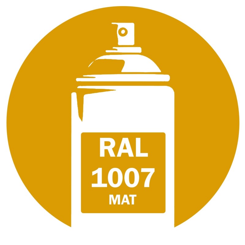 Bombe de peinture RAL 1007 Jaune Mat DISOLAC Bombe de peinture RAL 1007 Jaune Mat DISOLAC