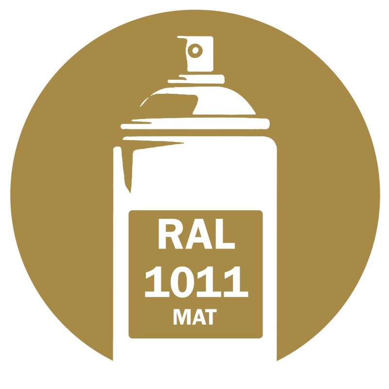 Bombe de peinture RAL 1011 mat beige brun DISOLAC