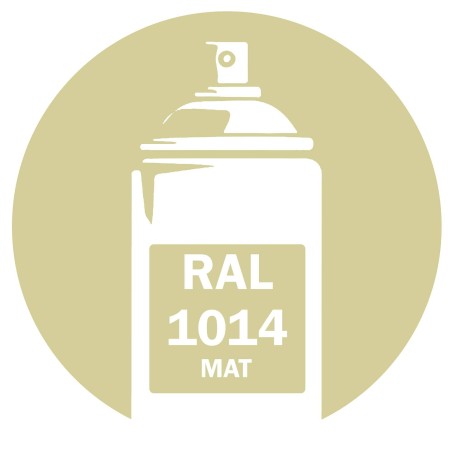 Bombe de peinture RAL 1014 Ivoire Mat 400ml