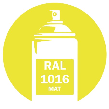 Bombe peinture RAL 1016 Jaune DISOLAC 400ml Mat