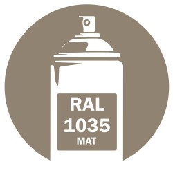 Bombe de peinture RAL 1035 Beige nacré Mat 400ml