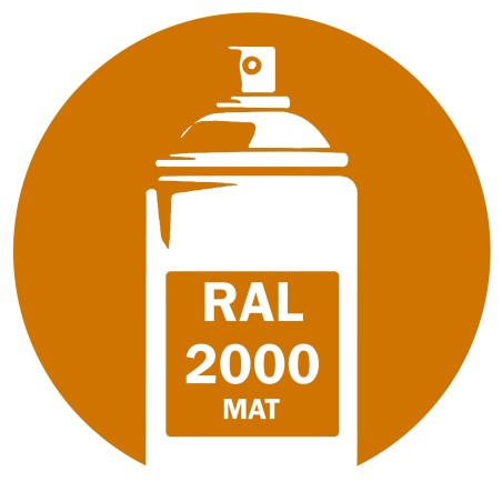 Bombe de peinture RAL 2000 Orangé jaune Mat
