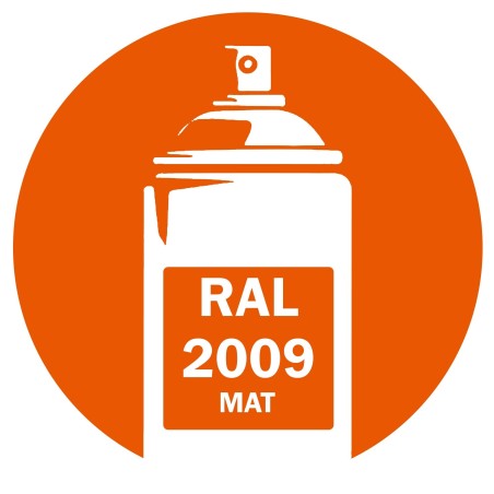 Bombe de peinture RAL 2009 Orangé mat 400ml