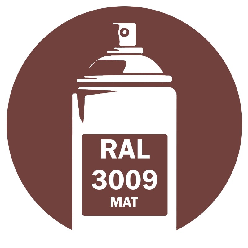 Bombe de peinture RAL 3009 Rouge oxyde DISOLAC