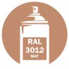 Spray peinture RAL 3012 rouge beige mat 400ml Spray peinture RAL 3012 rouge beige mat 400ml