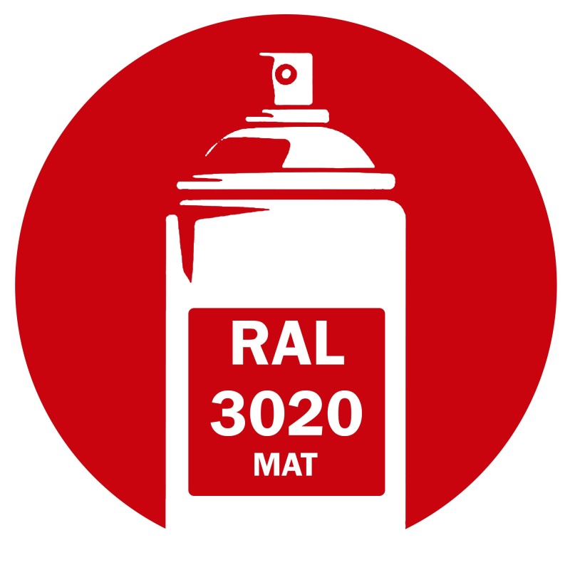 Bombe de peinture RAL 3020 mat DISOLAC 400ml Bombe de peinture RAL 3020 mat DISOLAC 400ml