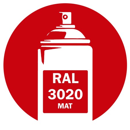 Bombe de peinture RAL 3020 mat DISOLAC 400ml