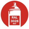 Bombe de peinture RAL 3028 Rouge Mat 400ml