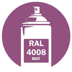 Bombe de peinture RAL 4008 Violet mat DISOLAC