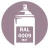Bombe de peinture RAL 4009 Violet pastel Mat 400ml Bombe de peinture RAL 4009 Violet pastel Mat 400ml