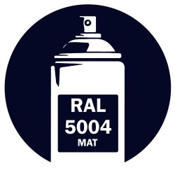 Bombe de peinture RAL 5004 Bleu noir Mat