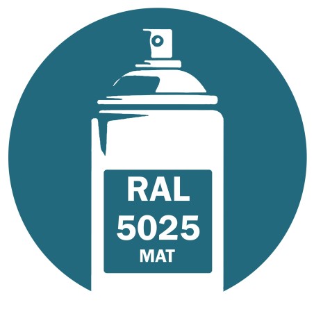 Bombe de peinture RAL 5025 Gentiane Mat 400ml