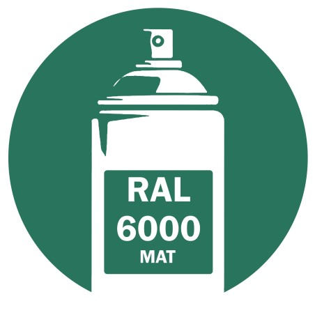 Bombe de peinture RAL 6000 Vert patine mate 400ml