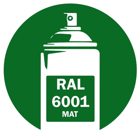 Bombe de peinture RAL 6001 Vert mat DISOLAC 400ml
