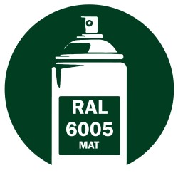 Bombe de peinture RAL 6005 Vert mousse Mat 400ml