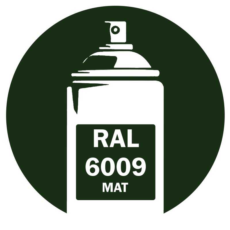 Bombe de peinture RAL 6009 Vert sapin mat 400ml Bombe de peinture RAL 6009 Vert sapin mat 400ml