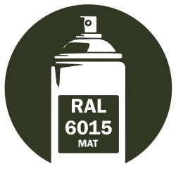Bombe de peinture RAL 6015 Olive noir Mat