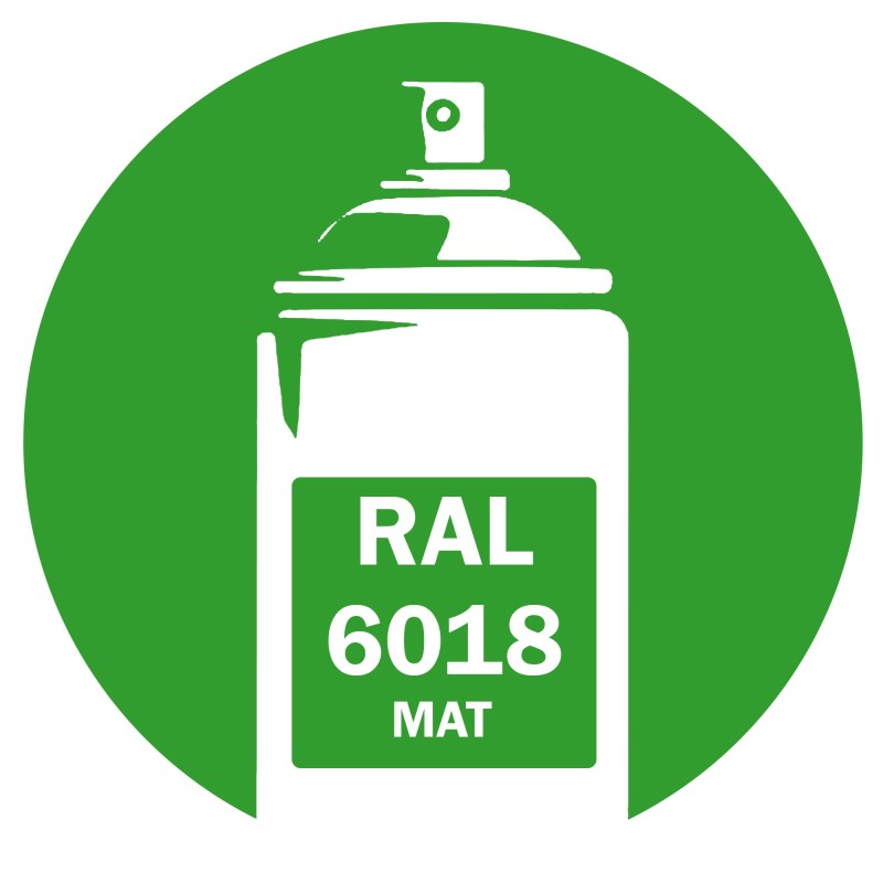Bombe de peinture RAL 6018 Vert jaune mat