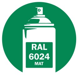 Bombe de peinture RAL 6024 Vert signalisation Mat