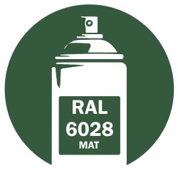 Bombe de peinture RAL 6028 Vert pin Mat 400ml