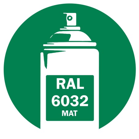 Bombe de peinture RAL 6032 Vert mat DISOLAC 400ml
