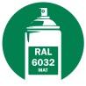 Bombe de peinture RAL 6032 Vert mat DISOLAC 400ml