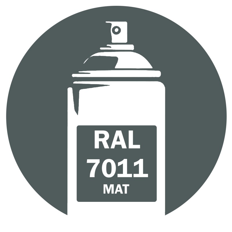 Bombe peinture RAL 7011 Gris Fer Mat DISOLAC 400ml Bombe peinture RAL 7011 Gris Fer Mat DISOLAC 400ml