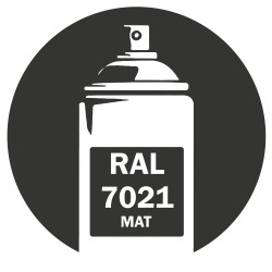 Bombe de peinture RAL 7021 Gris noir Mat 400ml