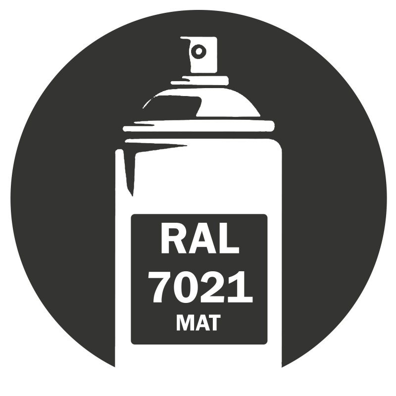 Bombe de peinture RAL 7021 Gris noir Mat 400ml