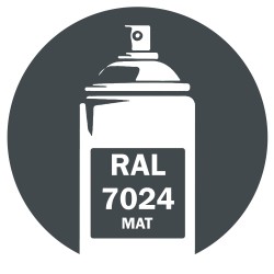 Bombe de peinture RAL 7024 Gris Graphite Mat