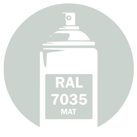 Bombe de peinture RAL 7035 Gris clair Mat 400ml