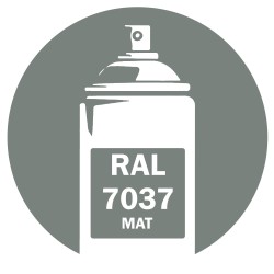 Bombe peinture RAL 7037 Mat DISOLAC 400ml