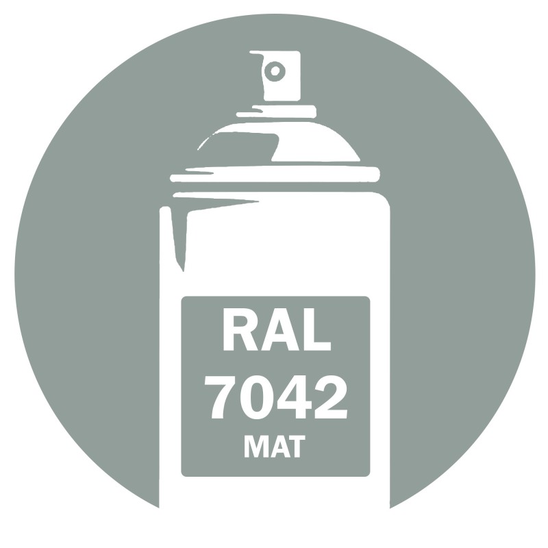Bombe peinture RAL 7042 Mat DISOLAC 400ml Bombe peinture RAL 7042 Mat DISOLAC 400ml