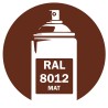 Bombe de peinture RAL 8012 Mat DISOLAC 400ml Bombe de peinture RAL 8012 Mat DISOLAC 400ml