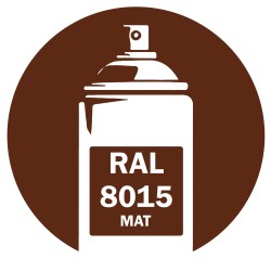 Bombe de peinture RAL 8015 Marron Mat DISOLAC