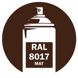 Bombe de peinture RAL 8017 brun mat DISOLAC