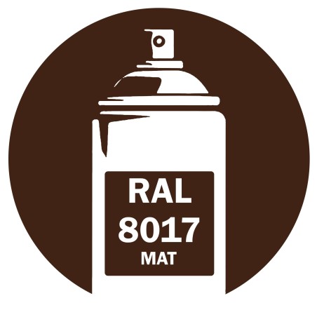 Bombe de peinture RAL 8017 brun mat DISOLAC