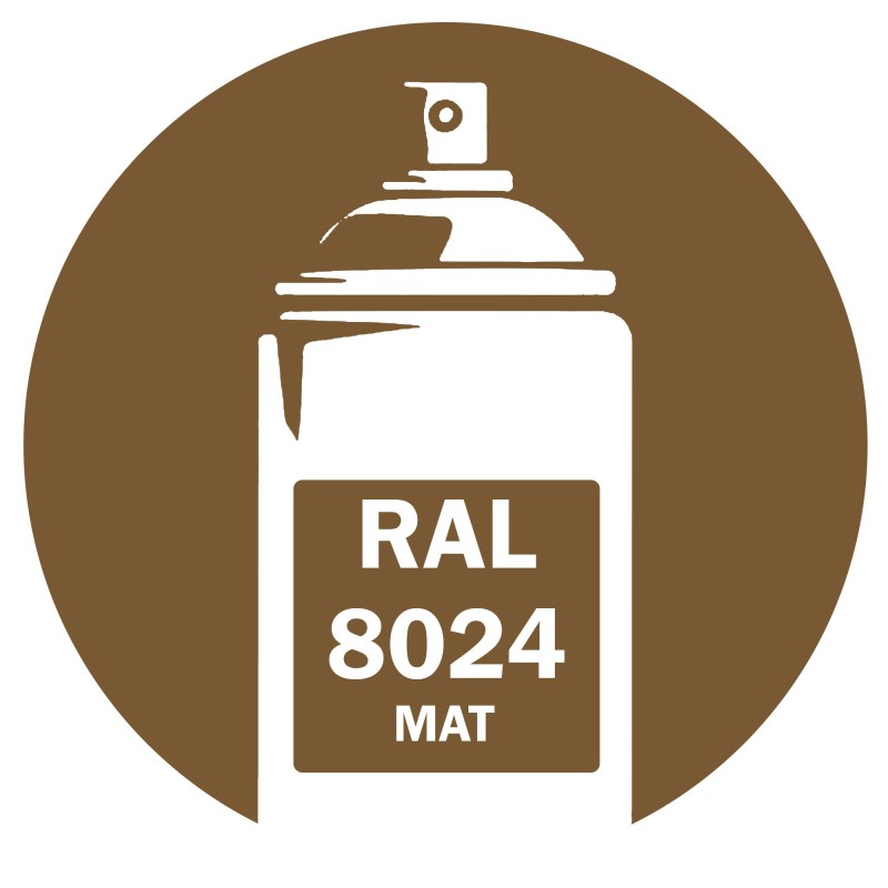 Bombe de peinture RAL 8024 brun beige mat