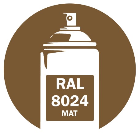 Bombe de peinture RAL 8024 brun beige mat