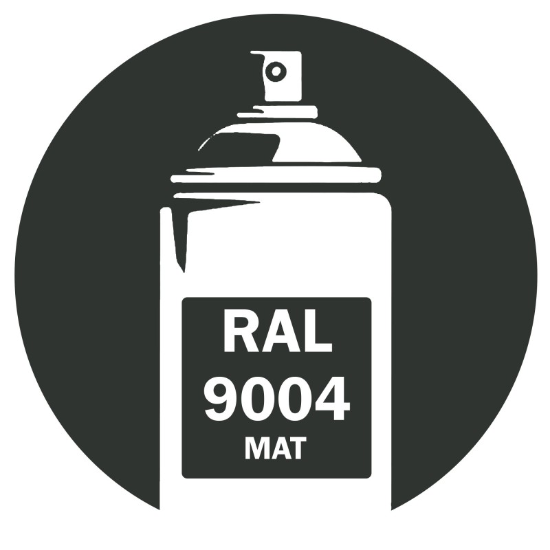 Bombe de peinture RAL 9004 noir mat DISOLAC 400ml Bombe de peinture RAL 9004 noir mat DISOLAC 400ml