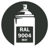 Bombe de peinture RAL 9004 noir mat DISOLAC 400ml Bombe de peinture RAL 9004 noir mat DISOLAC 400ml