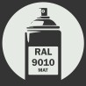 Bombe peinture RAL 9010 Blanc pur Mat DISOLAC