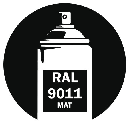 Bombe de peinture RAL 9011 Noir mat 400ml