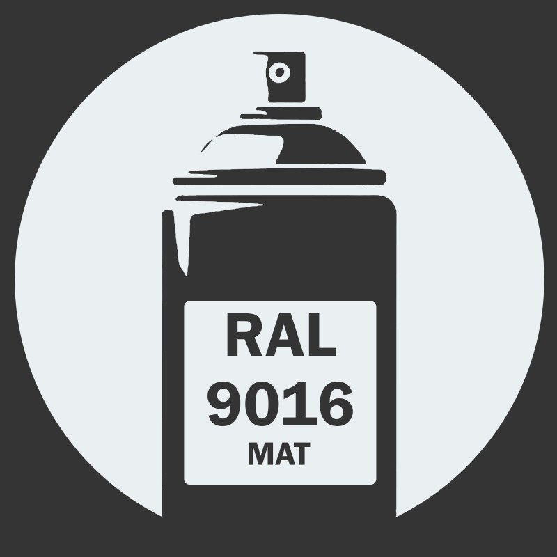 Bombe de peinture RAL 9016 blanc mat DISOLAC 400ml Bombe de peinture RAL 9016 blanc mat DISOLAC 400ml